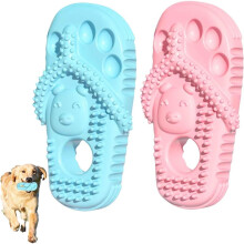 Natural Rubber Chew Toys – 2-Pack Indestructible Interactive Dog Toys