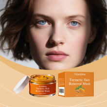 VIARELINE Turmeric Mask, Gently Cleanses Facial Fuzz Around Lips, Smooth Fine Skin