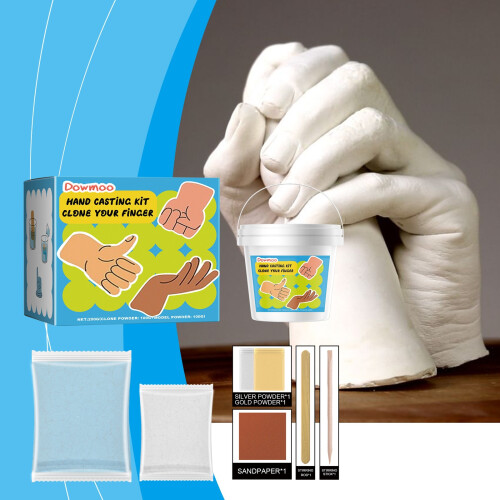 DOWMOO DIY Hand Casting Kit, DIY 3D Hand Mold Craft, Creative Home Decoration