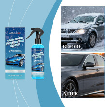 Hikmarion Ice Melt De-Icer Spray, Winter Windshield Clear Vision, Multi-Surface Deicing