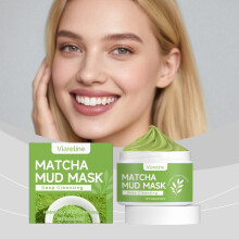 VIARELINE Matcha Pure Clean Mud Mask, Gentle Cleansing & Hydrating Skin Care, Refreshing Spreadable Mud Mask