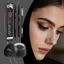 zephoco Black Eyebrow Tint Kit, Natural Color, Daily Dimensional Brows, Easy to Use