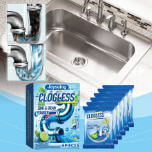 Jaysuing Drain Clog Removal Powder, Kitchen, Bathroom & Floor Drain Pipe Cleaning & Odor Care