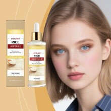 VIARELINE Rice Exfoliating Serum, Refreshing Gentle Cleanse, Facial Hydration Care