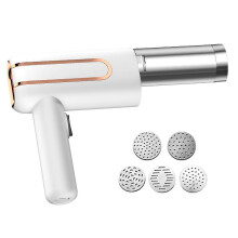 Electric Pasta Maker Machine Multifunctional Food Safe White Compact Easy To Use For Spaghetti And Sausage Home Cooking