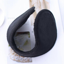 Solid color men's earmuffs, back wearing fabric plush men's warm earmuffs ear