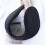 Solid color men's earmuffs, back wearing fabric plush men's warm earmuffs ear 1