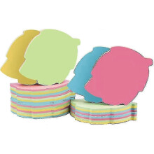 10 pads leaf notes for journaling - self stick colorful memo set