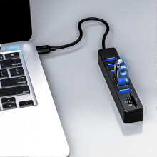 Adattatore USB a 8 porte, lettore di schede di espansione USB per computer, trasferimento dati veloce, tastiera e mouse