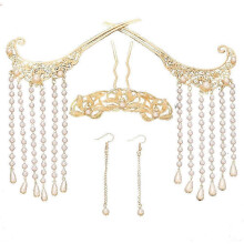 Bețișoare de păr chinezești, accesorii de păr vintage, set complet pentru femei, Hanfu, ace de păr Quaste, stil tradi