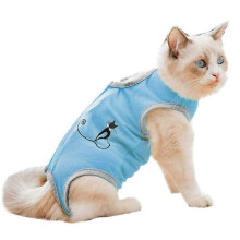 Costum de recuperare pentru pisici pentru chirurgie, protector profesional pentru răni abdominale, material moale și el