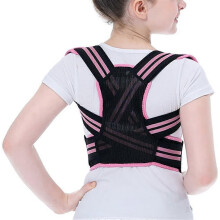 Adjustable Posture Corrector Back Support Belt Orthopedic Corset for Spine Lower Back Shoulder Support - Blue XL Size