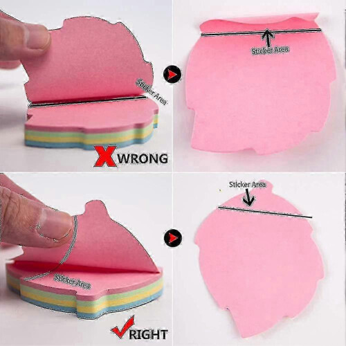 10 pads leaf notes for journaling - self stick colorful memo set 2