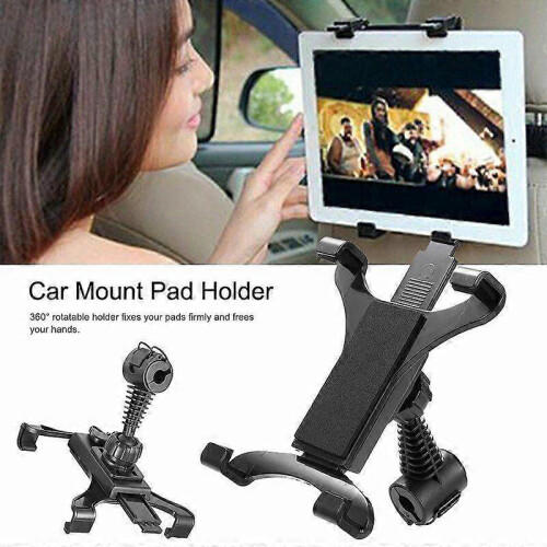 360s Degree Car Seat Back Headrest Mount Holder Tablet For iPads Phone Bracket 2