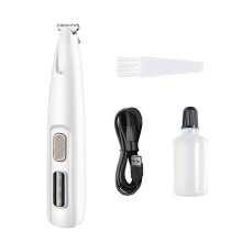 4 Pcs Abs Pet Hair Trimmer Set Waterproof Washable Usb Rechargeable Led Display for Dogs Cats Grooming