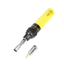 Gas Soldering Iron Pen Shape Portable Design Adjustable Temperature Lightweight Durable Yellow 1pcs for Precision Repair