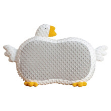 Cat Belly Pillow Memory Foam Slow Rebound Throw Pillow Goose Shape Fuzz Single Cushion