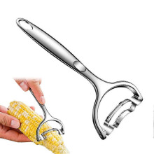 Stainless Steel Corn Peeler Efficient Stripping Ergonomic for Kitchen