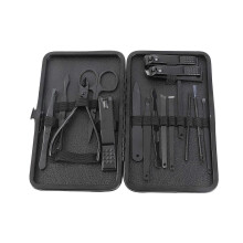 16PCS Manicure with Case Professional Pedicure Set Clipper Stainless Steel Salon Grooming Kit for Men Women Parents Nail Care
