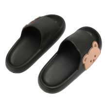 Women Cartoon Bear Shaped Charm Thick Soled Slippers Indoor Home Cute Bathroom EVA Slides Sandals