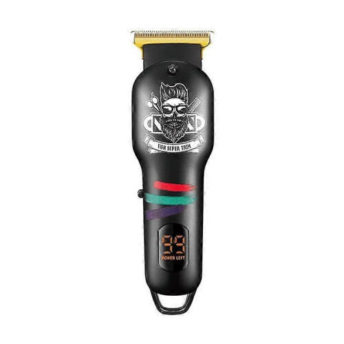 VGR V-971 Graffiti Design LED Digital Display USB Electric Hair Clipper