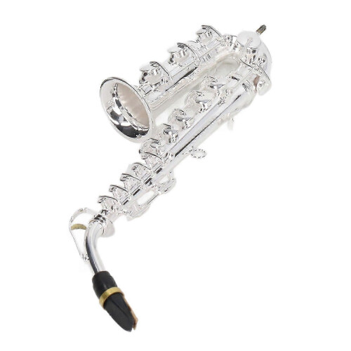 Altsaksofonpynt Minisaksofondekorasjon Musikkinstrumentmodell Gave med eskebase 14 cm 2