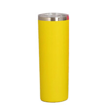 600ml Straight Insulated Mug with Straw Double Wall Stainless Steel Vacuum Water Bottle
