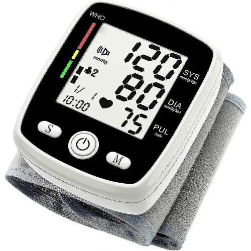Automatic Wrist Blood Pressure Cuff – Irregular Heartbeat Detection with Portable Carrying Case (45-Second Readings)_MM2