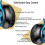 Bluetooth Headphones OverEar Foldable Wireless Headset With BuiltIn Noise Reduction Microphone FM SD/TF Card Blue 2