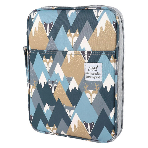96 Slots Case Nylon Multi Layer Large Capacity Art Student Storage Pencil Bag for Refills Colored Pencils 1