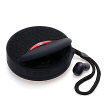 TG808 2-in-1 TWS Wireless Speaker Bluetooth Earphone Stereo Sound Subwoofer Supports Hands-free Call / TF Card Playback / FM