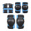 3 Set Protective Gear for Roller Skating - Blue Knee Pads, Elbow Pads, Wrist Guards - Adjustable Size and Durable Material 1