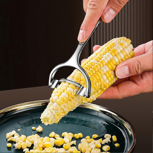 Stainless Steel Corn Peeler Efficient Stripping Ergonomic for Kitchen 2