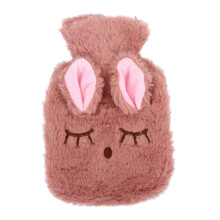 Hot Water Bag Hand Warmer Portable Mini Heater Rabbit Plush Bottle Cooling Compress for Comfort and Relief