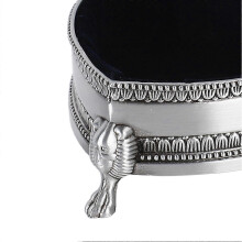 Metallinen sydämenmuotoinen korurasia Antiikkinen sydämenmuotoinen ruusukoristeiden laatikko Vintage-koristeiden järjestäjä sormu