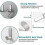 10 self-adhesive hooks Self-adhesive stainless steel T 3