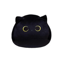 Coussin en peluche en forme de chat de 25 cm pour enfants, coussin doux en peluche, motif chat mignon, idéal pour la décoration in
