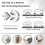 Self-Care Brush for Cats - Light Gray, Wall-Mountable, Suitable for Corners and Flat Surfaces, Durable Design 4
