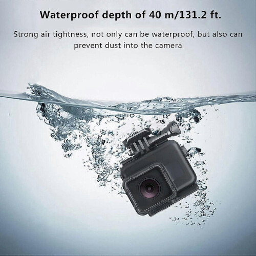 Waterproof Case for 5 6 7 Camera, 40M Diving Depth, Durable Underwater Dive Housing Accessories, Compatible with Action 1