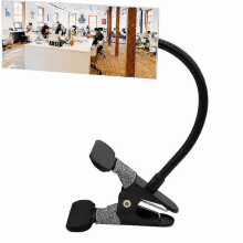 Miroir de sécurité à clipser en verre, miroir de cabine convexe flexible (6,69 x 2,95 pouces)