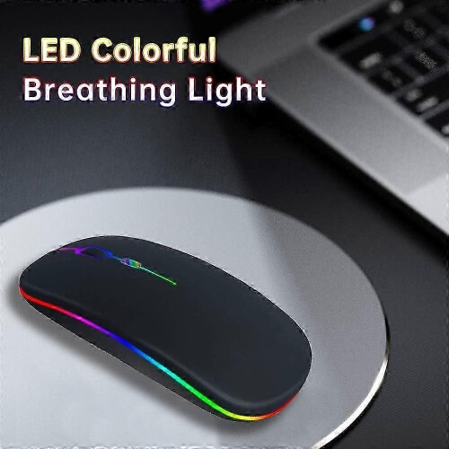 Souris sans fil LED Bluetooth, rechargeable, double mode LED_WYT 2