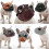 Dog Muzzle Breathable Mesh for Short Snout Dogs Prevent Biting Barking 3