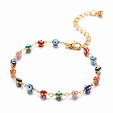 Bracelet de cheville facile à assortir pour femme, matériau de haute qualité, idée cadeau parfaite, plaqué or 18 carats, bracelet