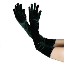 Lange Samt-Opernhandschuhe für Damen – Elegante Accessoires für festliche Anlässe wie Bankette und Abschlussbälle_MM2