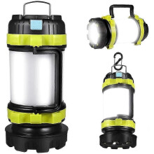 Nastavitelná kempingová reflektorová svítilna se silným LED paprskem, dobíjecí venkovní lampa pro turistiku a nouzové si