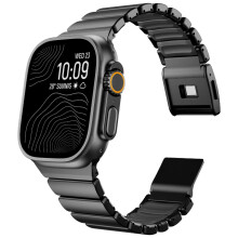 Titanium bandje voor Apple Watch Ultra 49mm, Grade 2, lichtgewicht, corrosiebestendig, verstelbare schakels