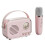 P33 Plus FM Radio Bluetooth Speaker with Wireless Microphone Home Karaoke Machine 1
