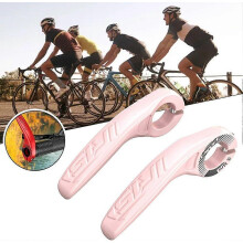 Lightweight Comfortable Bicycle Grips with Carbon Ends for Cyclists - Pink Color Design, Ergonomic Style, Durable Material