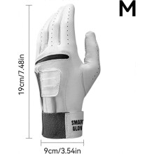 Comfortable and highly functional golf wrist support gloves. The size for the left hand is 7.48 - 7.87 * 3.35 inches.