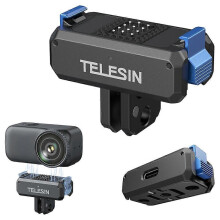 TELESIN S7-JBK-17-TDJ kompatibilní s magnetickým rychloupínacím nabíjecím adaptérem pro akční kameru DJI Osmo Nano